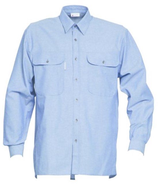 HaVeP 1624 Chambray Overhemd Lange Mouw - Chambray Blauw - L