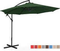 Uniprodo Parasol - Groen - rond - Ø 300 cm - kantelbaar