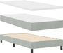 vidaXL Boxspringbed met hoofdeinde Lichtgrijs 200 x 100 cm Fluweel