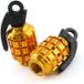 STR8 Bouchons de valve Grenade doré
