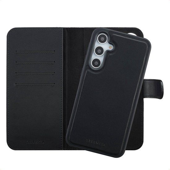 Selencia Olyn Uitneembare Bookcase met MagSafe voor Samsung Galaxy A35 - Zwart