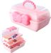 Kivora B.V. Boîte de rangement multifonctionnelle - Plastique rose - 27,5 x 14,5 cm