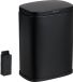 Relaxdays Badkamer Prullenbak - Hangend - 3L - Softclose - Zwart