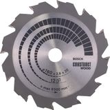 Bosch Professional CIRKZB CONSTR. WOOD 160X16/16X2,6 12T FWF