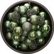 Bellatio Decorations Shoppartners Bv 37x Kunststof Kerstballen Salie Groen 6 cm Mix