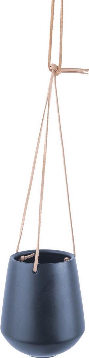 Present Time Skittle - Hangende Plantenpot - Keramiek - Mat Donkerblauw - 15x13,5cm