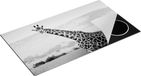 Chefcare Inductie Beschermer Giraffe in het Veld - Zwart Wit - 95x55 cm