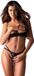 Obsessive - Nutris 2 Piece Set Crotchless Lingerie set - M/L - Zwart