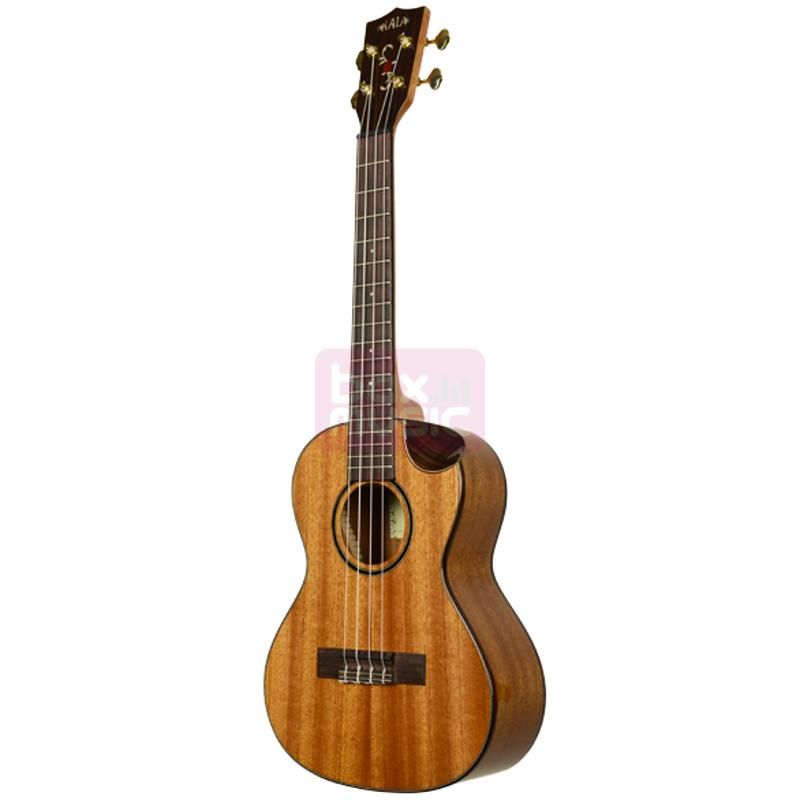 KALA Tenor Scallop Cutaway Mahogany ukelele met koffer - 0812040019023