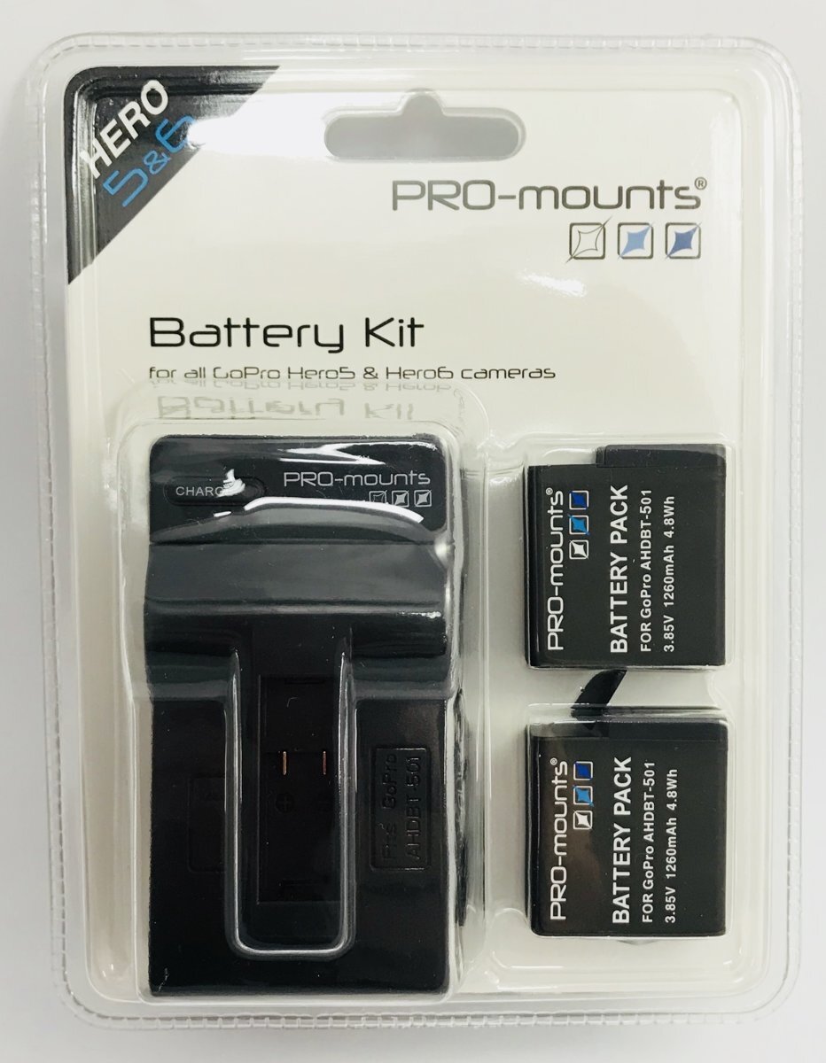 Pro-Mounts Battery Kit for Hero5 & Hero6