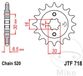 JT Sprockets JTF718.12 12T Staal Voorwiel