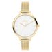 s.Oliver dameshorloge - Rond - Gold - 36 mm - Elegant dameshorloge van metaal met kwartswerk - 3 ATM waterdicht - krasbestendig