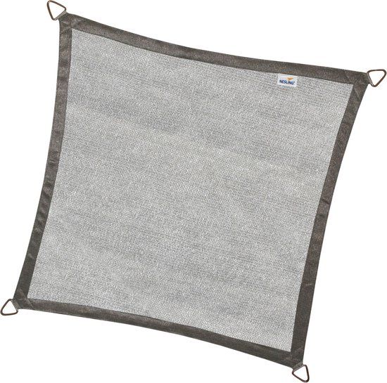 Nesling Schaduwdoek Vierkant - 3,6 m - Grijs