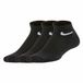 Nike Rn0012 Quarter Korte Sokken 3 Paren Zwart EU 23-26 Garçons, Filles