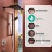 hansgrohe Raindance Alive Q - waterbesparende Hoofddouche (EcoSmart) met douchearm, Douchekop, Regendouche met 2 jets (incl. PowderRain) voor wandmontage, met anti-kalk functie, mat zwart, 24551670