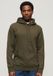 Superdry Hoodie met Losse Pasvorm en Klein Logo - Heren - Maat L - Katoen - Army Khaki
