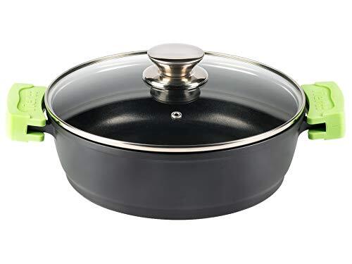VIER 802-36 casserol, zwart, 36 cm
