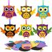 Merkloos Knutselset uil voor kinderen EVA-schuim - 6 designs - Herfstknutselset kinderen - Creatieve herfstdecoratie