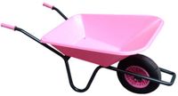 Fort Tuinkruiwagen 515-90 met kunststof bak 90 liter en 2Ply wiel Roze