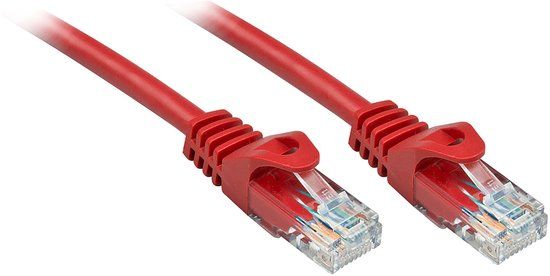 LINDY Rj45/Rj45 Cat6 3m Rood