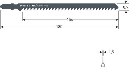 Rotec Decoupeerzagen DC350 / T744D (VPE 5 stuks)
