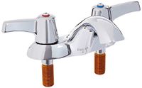 Delta Kraan 21C143 21T Minder Pop-Up Twee Handvat Centerset Badkamer Kraan, Chroom