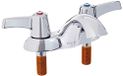Delta Kraan 21C143 21T Minder Pop-Up Twee Handvat Centerset Badkamer Kraan, Chroom