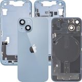 Apple Coque Batterie iPhone 14, Avec Châssis Central, Pièces Complètes, Bleu, Échange Premium