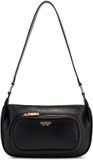 GUESS Bronna Shoulder Satchel Bag Black zwart