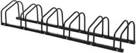 HOMCOM Porte-vélos en acier pour 6 vélos - Montage mural ou au sol - 33x179x27 cm