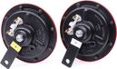 Starktonhorn HELLA PERFORMANCE HORN B133 SET - 12V - 118dB(A) - Frequentiebereik: 300/500Hz - Lage toon/Hoge toon - Electrisch - ECE - Behuizingskleur: Rood / Zwart - Platte stekkeraansluiting - Aantal: 2
