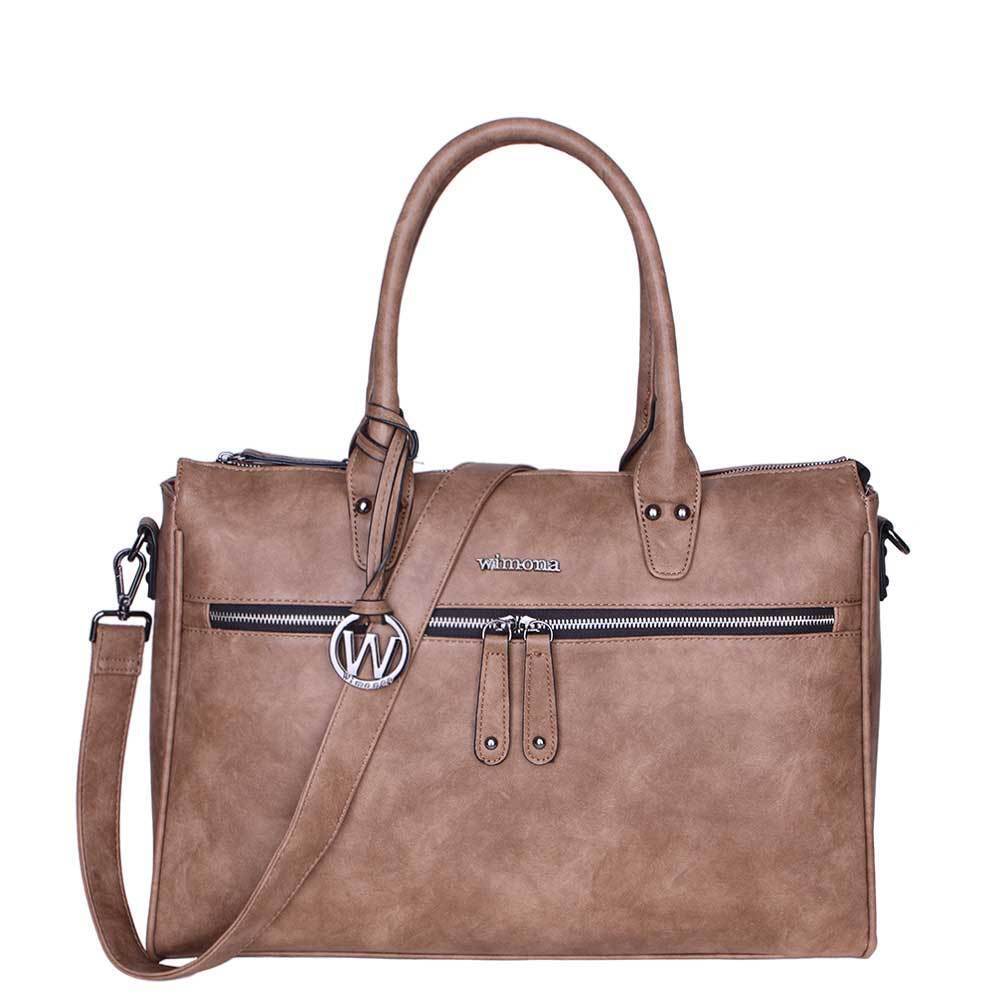 Wimona Fabiana-Two Dames Laptoptas taupe Taupe