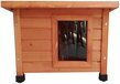 @Pet Kattenhok voor Buiten - Houten Kattenhuis - Bruin - 57x45x43cm