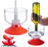 KADAX Flessenreiniger en sterilisator Rood/Wit/Transparant
