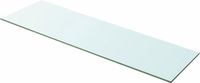 vidaXL Wandschap transparant 100x30 cm glas