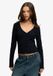 Superdry Athletic Essential Pointelle Vest Dames Lange Mouwen Katoen Eclipse Navy Maat 12