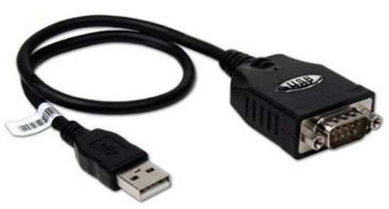 Hamlet XURS232 USB to serial port adapter seriële kabel Zwart 0,65 m USB Type-A DB-9