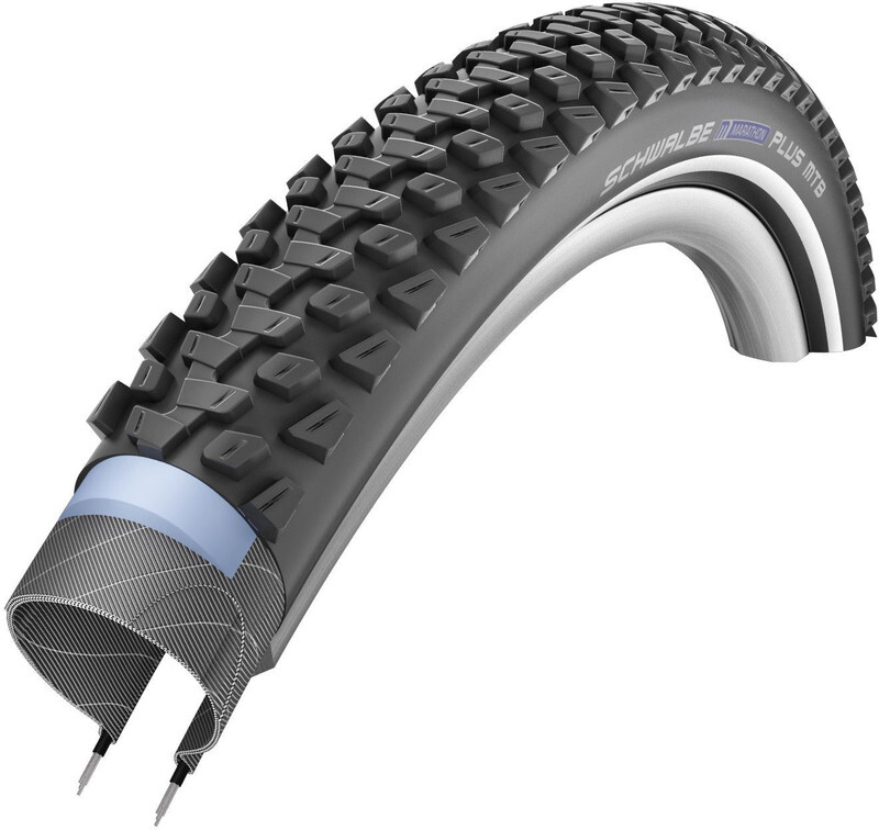 Schwalbe Marathon Plus MTB Fietsband 29 SmartGuard E-50 Performance Reflex zwart