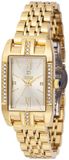 Montres Prestige MPW-0020 Montre pour femme - Étanche - Analogique - Mouvement à quartz - avec cadran doré - 31mm