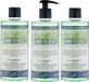 Claudius Cosmetics B.V. Douchegel Eucalyptus 500 ml - set van 3 stuks - met gratis pomp - Showergel