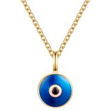 Glanzstücke München Ketting blauw / goudgeel