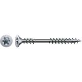 SPAX Renovatieschroef, 4,5 x 60 mm, 500 stuks, Fixeerschroefdraad, Verzonken kop, T-STAR plus T20, 4CUT, WIROX