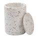 Humdakin Humdakin Vase en terrazzo avec couvercle Ø10 cm Rouge/Beige