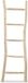 vidaXL Handdoekenladder met 5 sporten 45x150 cm teakhout