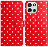 Selected by GSMpunt.nl OnePlus Nord 6 Hoesje Portemonnee Book Case Polka Dot Rood