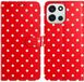 Selected by GSMpunt.nl OnePlus Nord 6 Hoesje Portemonnee Book Case Polka Dot Rood