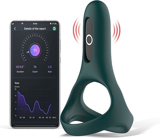 Magic Motion Rise Smart Wearable Cockring - Green