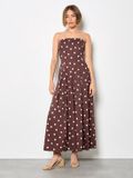 Apricot Jumpsuit met stippen en strik op de rug