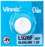 Vinnic AG7 LR57 L926F Alkaline Button Cell Battery - 10 Pack