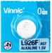 Vinnic AG7 LR57 L926F Alkaline Button Cell Battery - 10 Pack